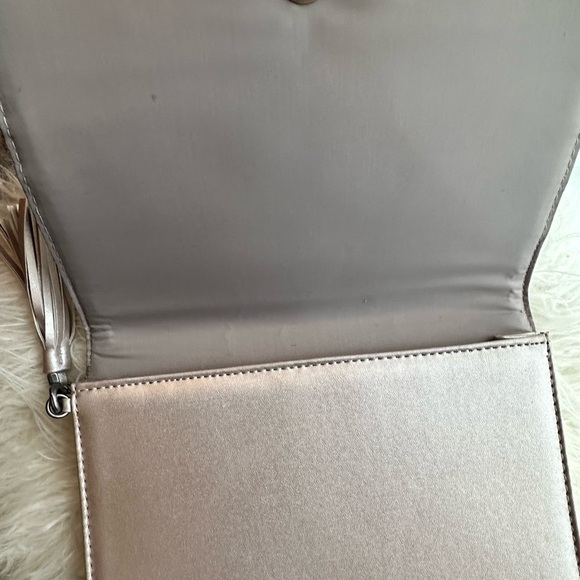 Neiman Marcus champagne metallic clutch - Picture 3 of 4